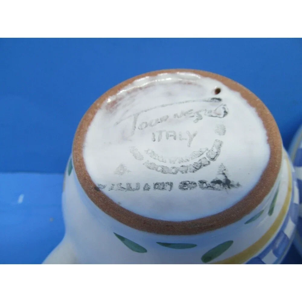 Williams Sonoma Tournesol Italy Sugar Bowl With Lid And Creamer EUC